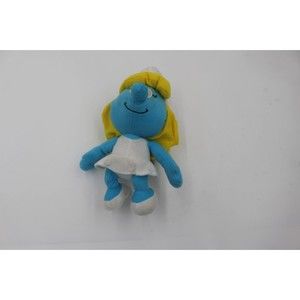 11" Official SMURFETTE The Smurfs 2011 Plush PEYO Cartoon Figure GIRL Blonde